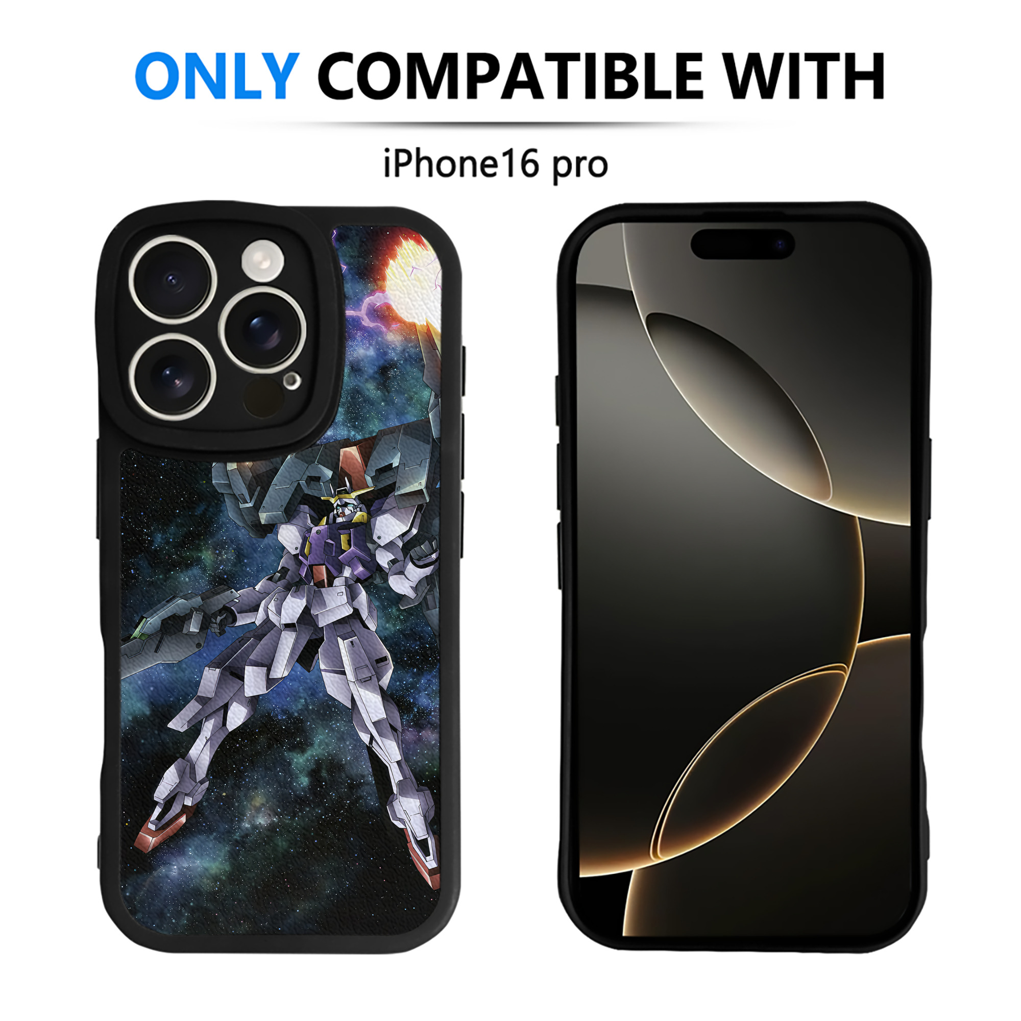 （画像用） 機動戦士ガンダム Mobile Suit Gundam 【iPhone 16シリーズ対応】シリコンスマホケース（レザー調） 材質：シリコン